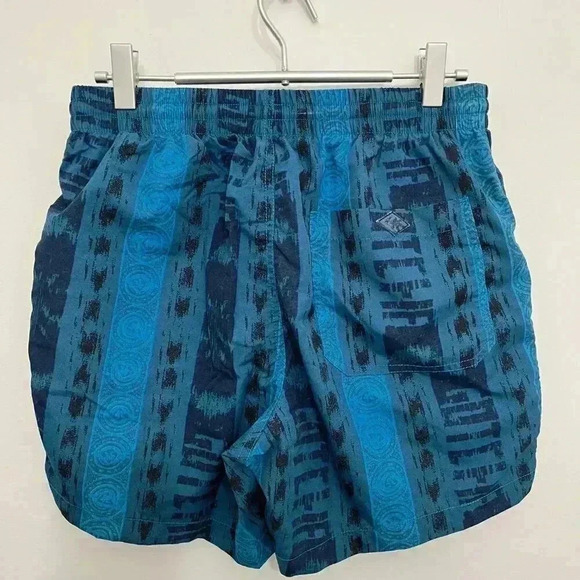 Gotcha by Icons of Culture | Swim Trunks & Shorts in 90s Print - Blue / Sz S - Picture 3 of 5